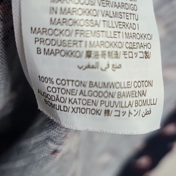 Boden Petite Darcey Jersey T-Shirt Dress Navy Cherry Red Paisley Stamp Cotton 6P - Picture 6 of 8